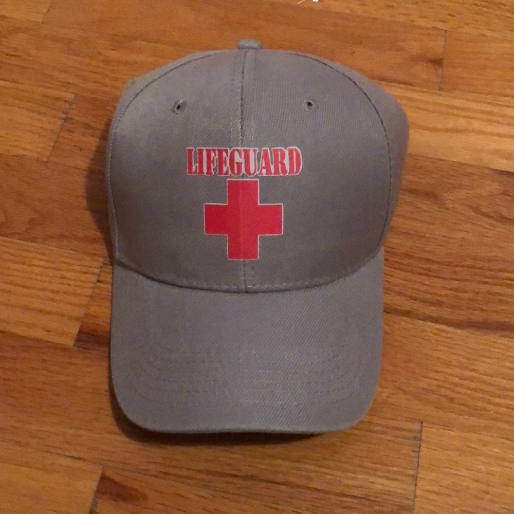 Gray life guard hat